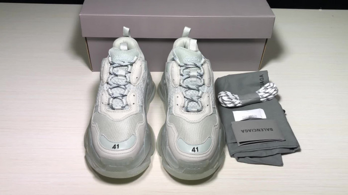 BLEN Triple S Clear Sole Grey  541624W09O11705