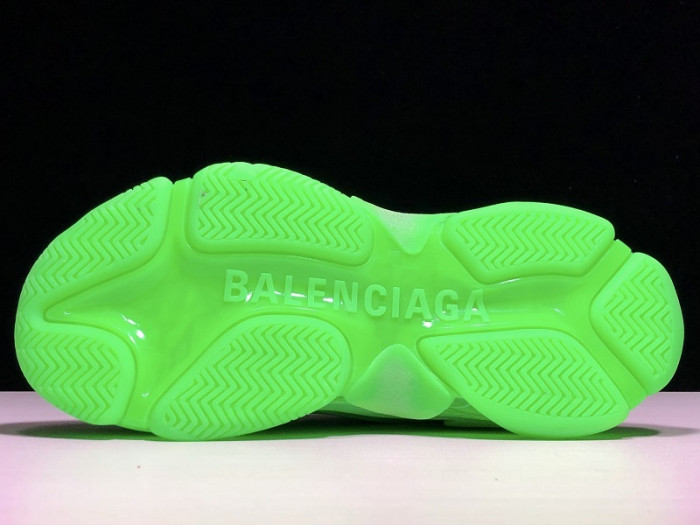 BLEN Triple S Neon Green Clear Sole  541624 W09OL 3801