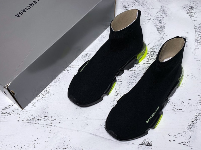BLEN SNEAKER SPEED HIGH NOIR AND VERT 360-517319W07U01007